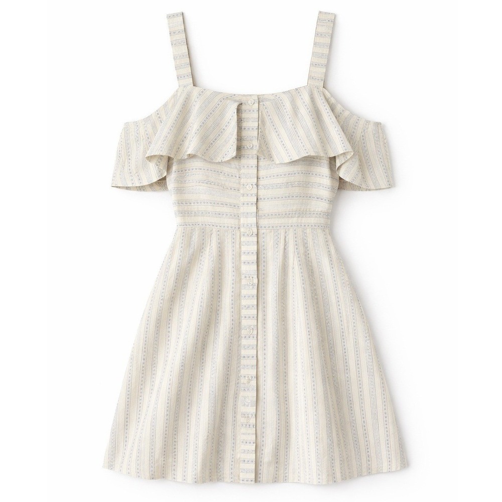 J.O.A. Just One Answer‎ Cold Shoulder Ruffle Mini with Pockets Size S